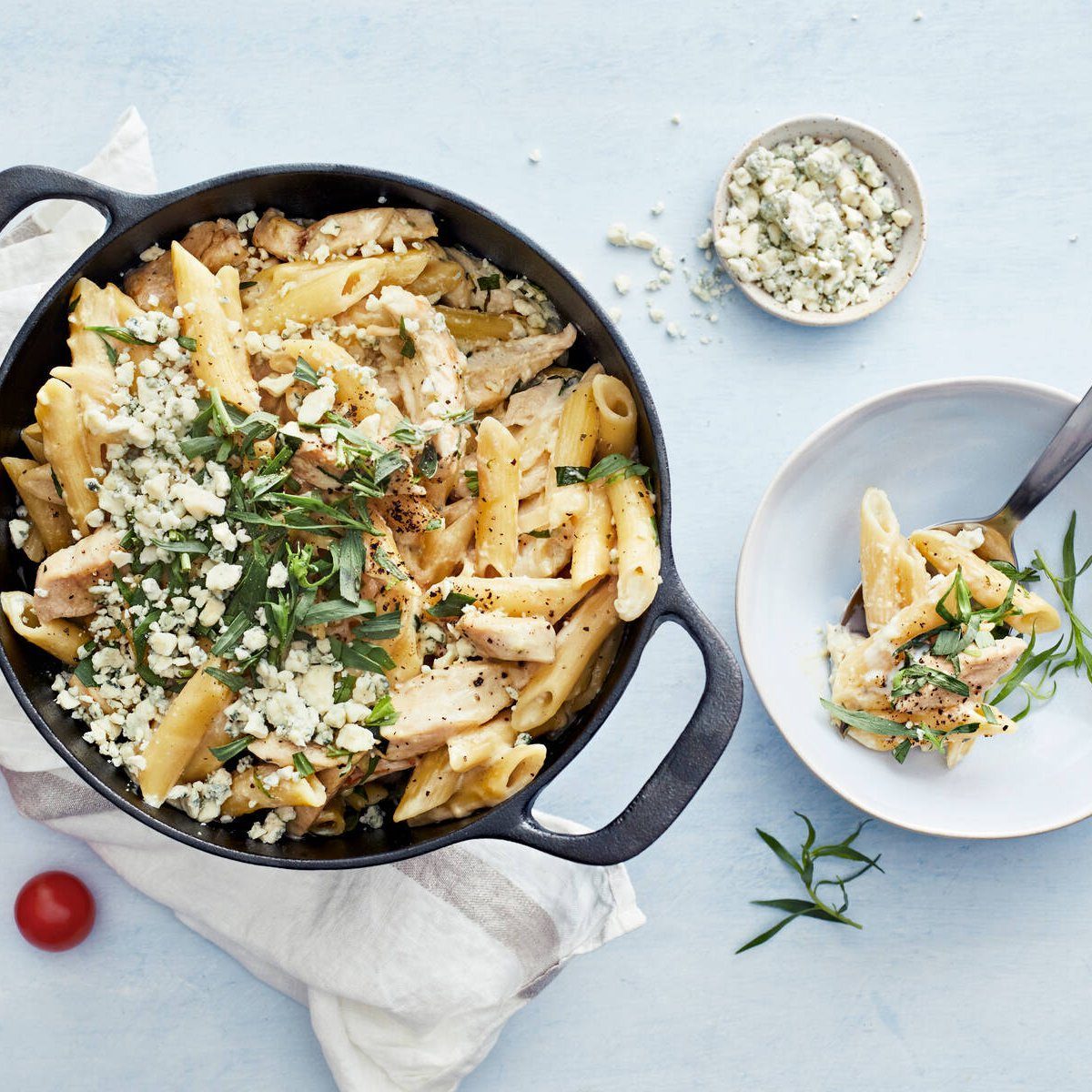 Yhden pannun broileripasta