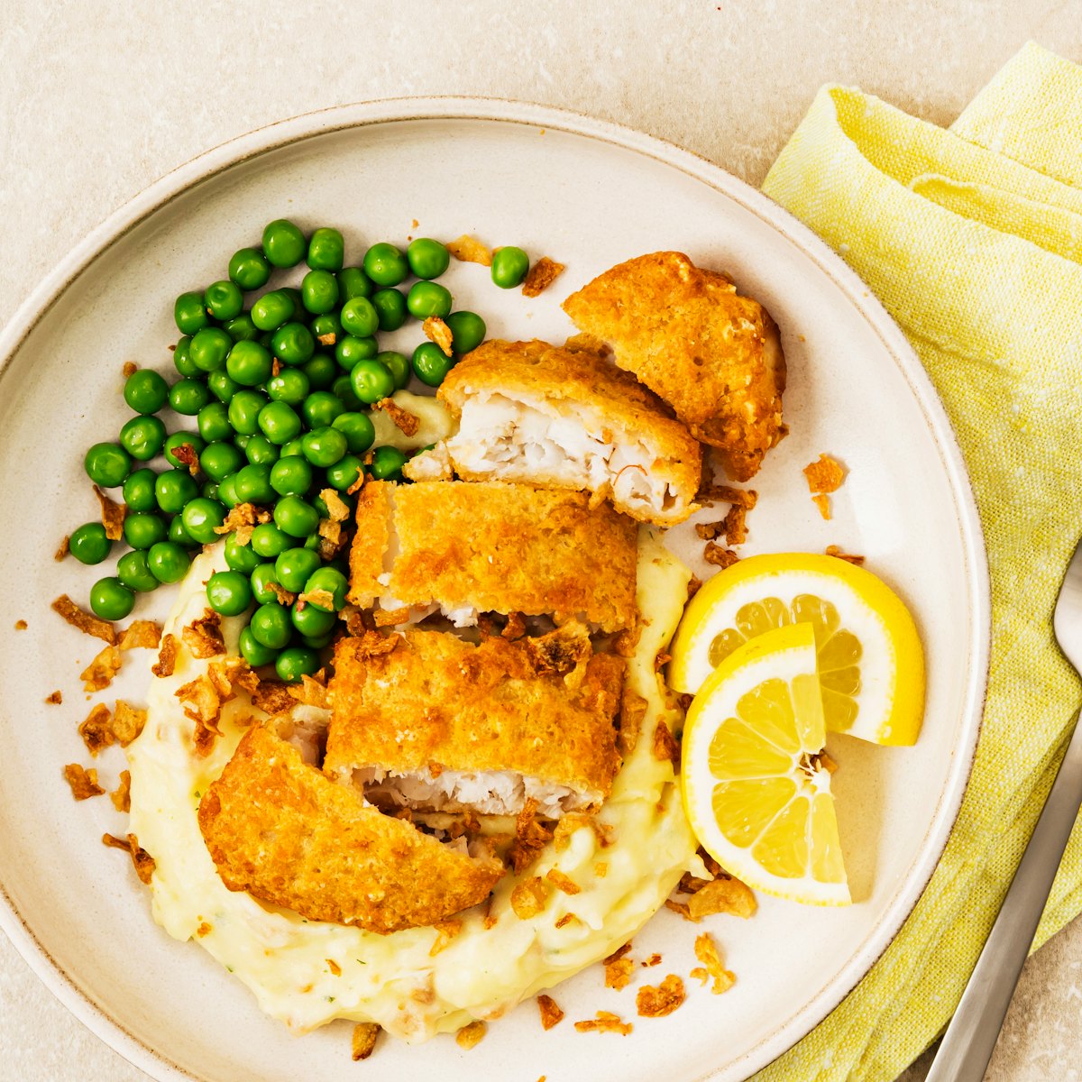 Crispy fish ja muusi