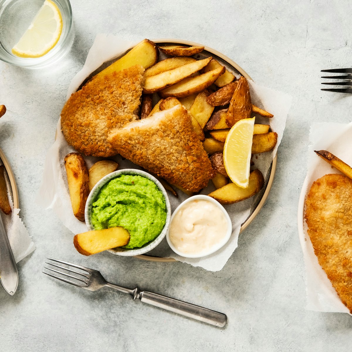 Helppo fish and chips
