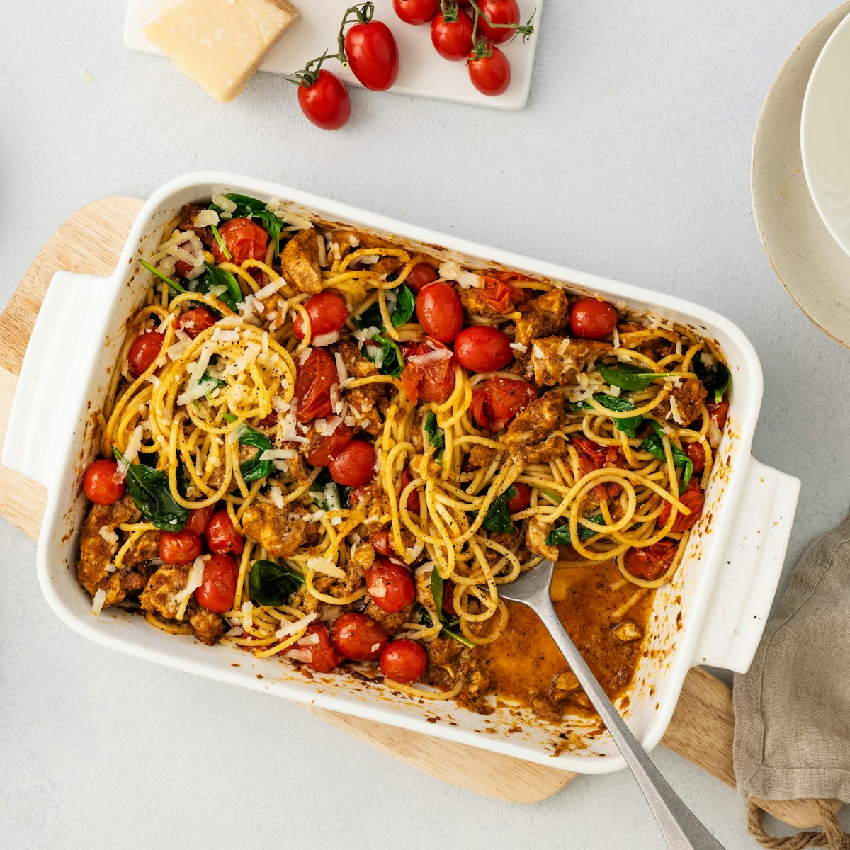 Kanapasta uunissa