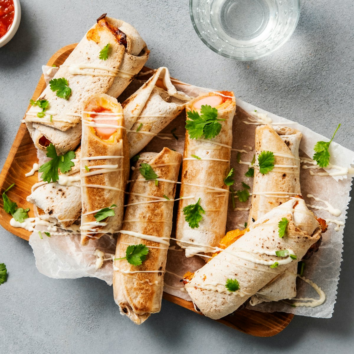Tortilla hot dog